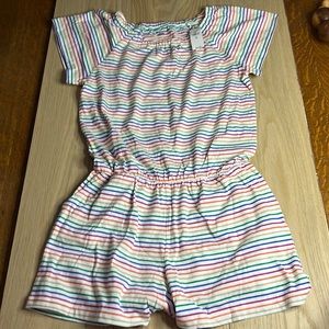 Gap Kids Size XL(12) Multi Stripe Pull on Romper